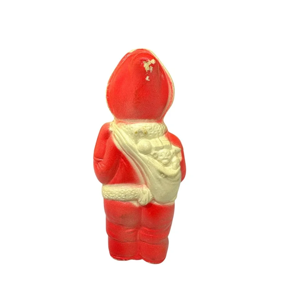 Vintage Hartz Santa Dog Squeaky Toy MCM Christmas Decor‎ Works